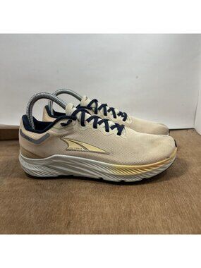 Altra Rivera 3 Shoes Womens Size 6.5 Cream Navy Road Running Zero Drop